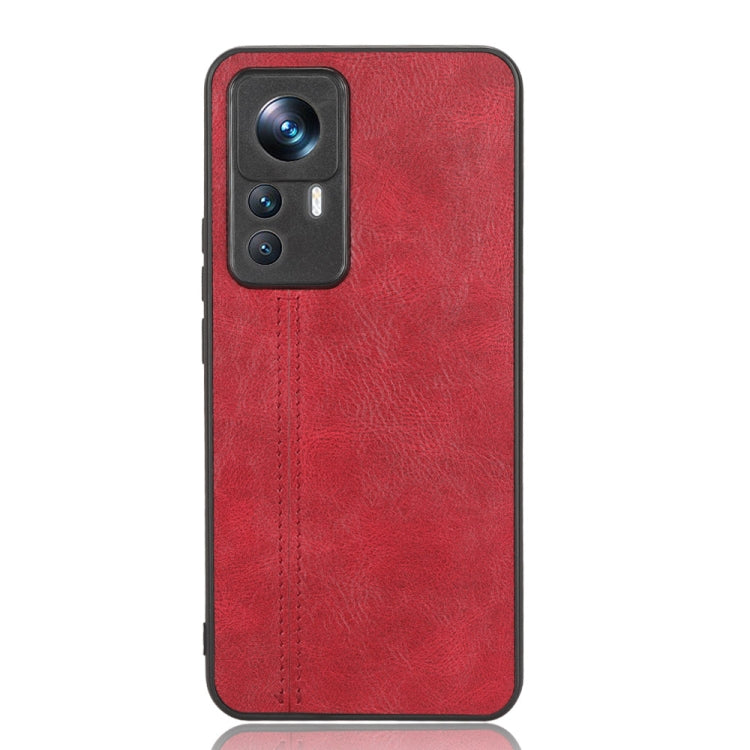 For Xiaomi 12T/Redmi K50 Ultra Sewing Cow Pattern Skin PC + PU + TPU Phone Case