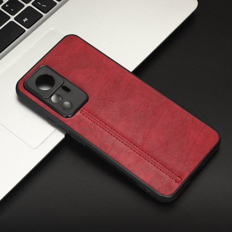 For Xiaomi 12T/Redmi K50 Ultra Sewing Cow Pattern Skin PC + PU + TPU Phone Case