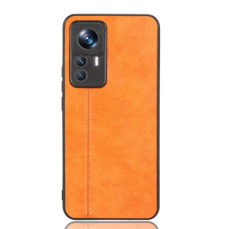 For Xiaomi 12T/Redmi K50 Ultra Sewing Cow Pattern Skin PC + PU + TPU Phone Case