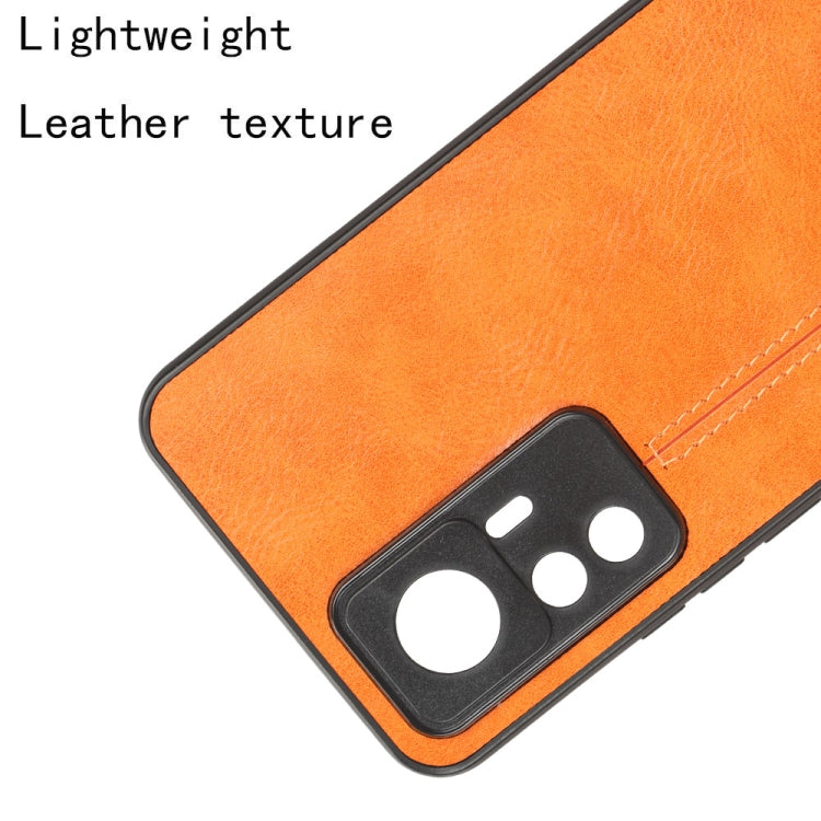 For Xiaomi 12T/Redmi K50 Ultra Sewing Cow Pattern Skin PC + PU + TPU Phone Case