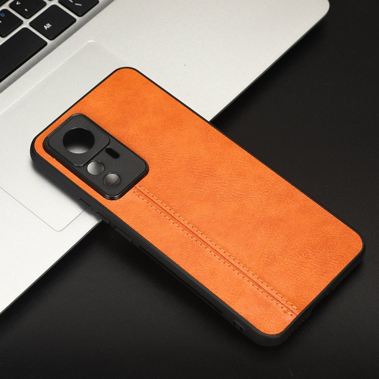 For Xiaomi 12T/Redmi K50 Ultra Sewing Cow Pattern Skin PC + PU + TPU Phone Case