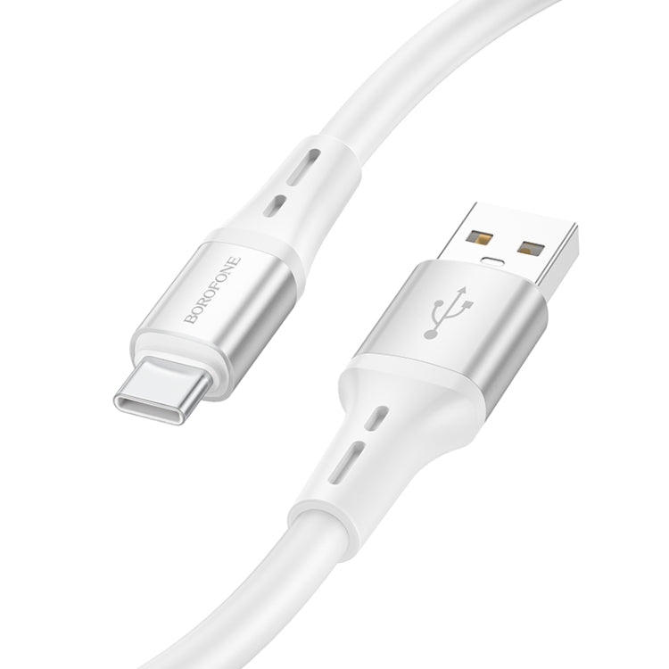 Borofone BX88 USB to Type-C Solid Silicone Charging Data Cable, Length:1m