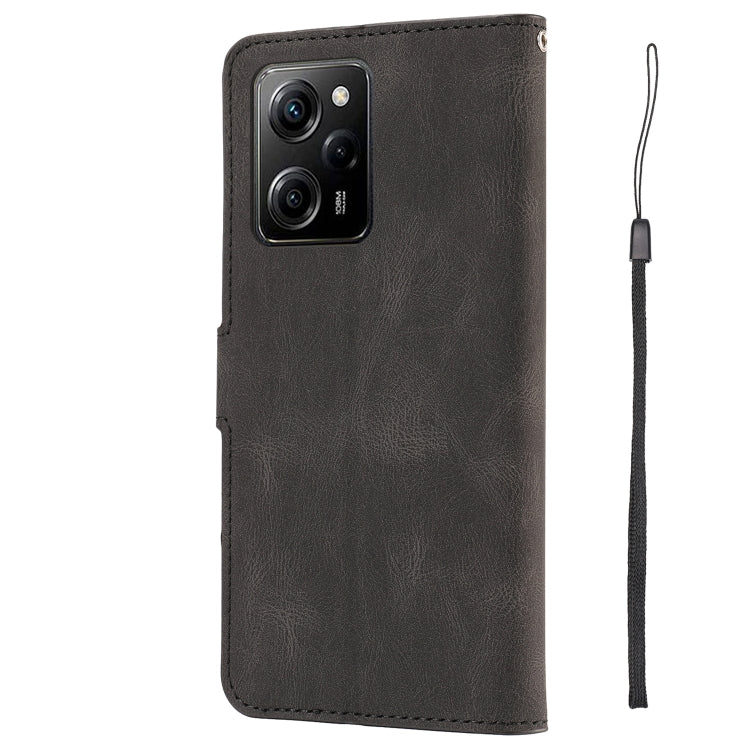 Fantasy Skin-feel Calfskin Texture Leather Phone Case for Xiaomi Redmi Note 12 Pro 5G/12 Pro Speed / Poco X5 Pro