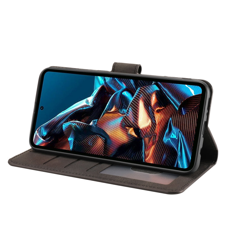 Fantasy Skin-feel Calfskin Texture Leather Phone Case for Xiaomi Redmi Note 12 Pro 5G/12 Pro Speed / Poco X5 Pro