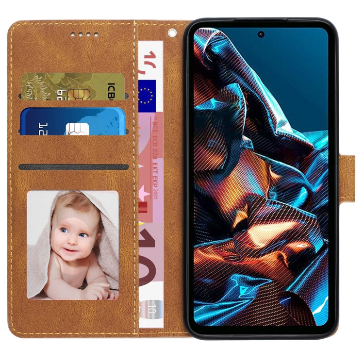 Fantasy Skin-feel Calfskin Texture Leather Phone Case for Xiaomi Redmi Note 12 Pro 5G/12 Pro Speed / Poco X5 Pro