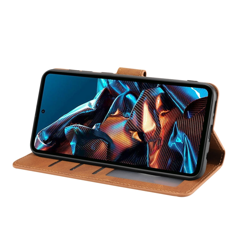 Fantasy Skin-feel Calfskin Texture Leather Phone Case for Xiaomi Redmi Note 12 Pro 5G/12 Pro Speed / Poco X5 Pro