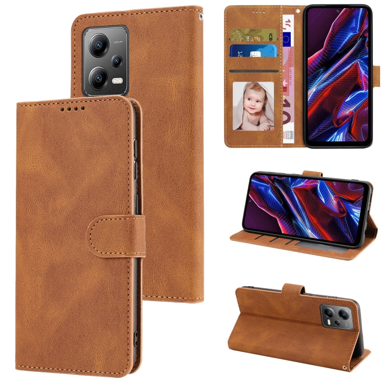 For Xiaomi Redmi Note 12 Pro+ / Note 12 Discovery Fantasy Skin-feel Calfskin Texture Leather Phone Case
