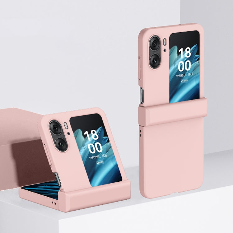 For OPPO Find N2 Flip Three-stage Skin Feel PC Phone Case with Hinge