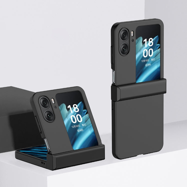 For OPPO Find N2 Flip Three-stage Skin Feel PC Phone Case with Hinge