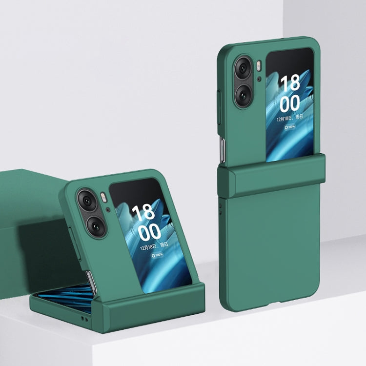 For OPPO Find N2 Flip Three-stage Skin Feel PC Phone Case with Hinge