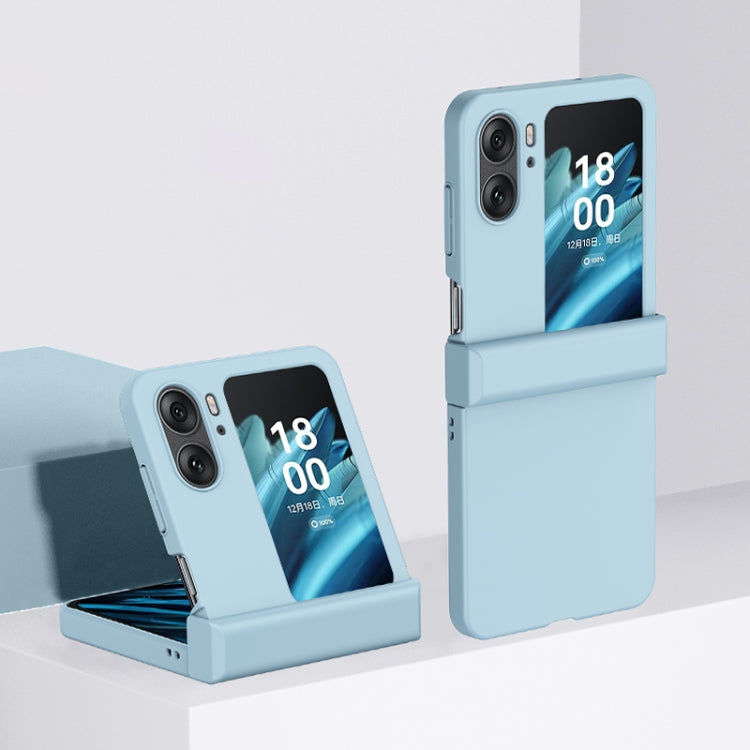 For OPPO Find N2 Flip Three-stage Skin Feel PC Phone Case with Hinge