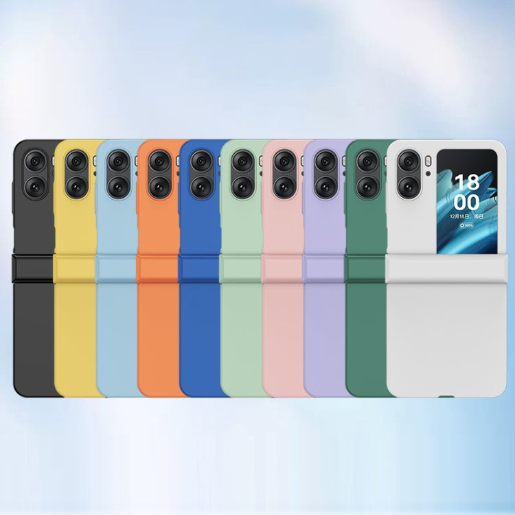 For OPPO Find N2 Flip Three-stage Skin Feel PC Phone Case with Hinge