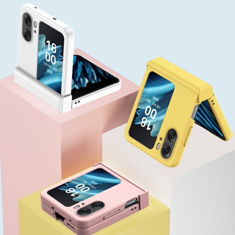 For OPPO Find N2 Flip Three-stage Skin Feel PC Phone Case with Hinge