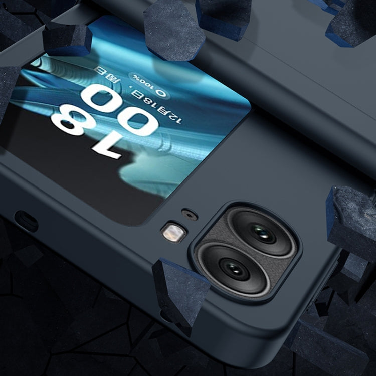 For OPPO Find N2 Flip Three-stage Skin Feel PC Phone Case with Hinge