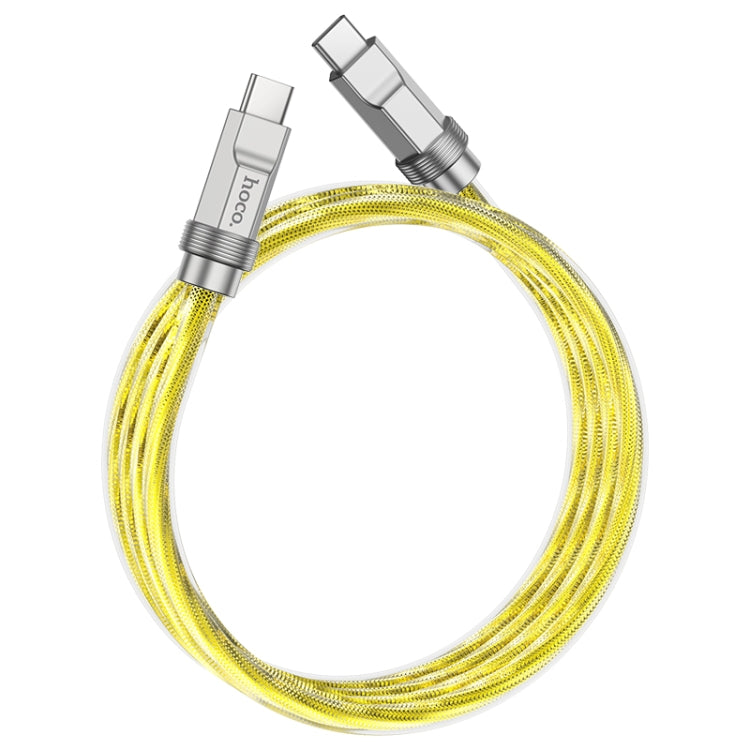 hoco U113 100W USB-C/Type-C to USB-C/Type-C Silicone Data Cable, Length: 1m