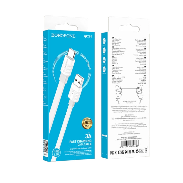 Borofone BX89 USB to Type-C Union 3A Charging Data Cable, Length:1m