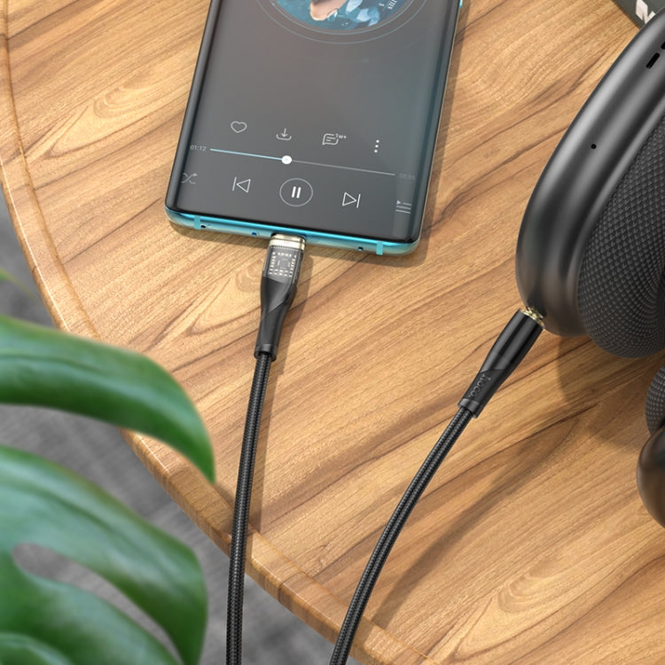 hoco UPA25 Transparent Exploration Version USB-C/Type-C Digital Audio Conversion Cable, Length: 1m