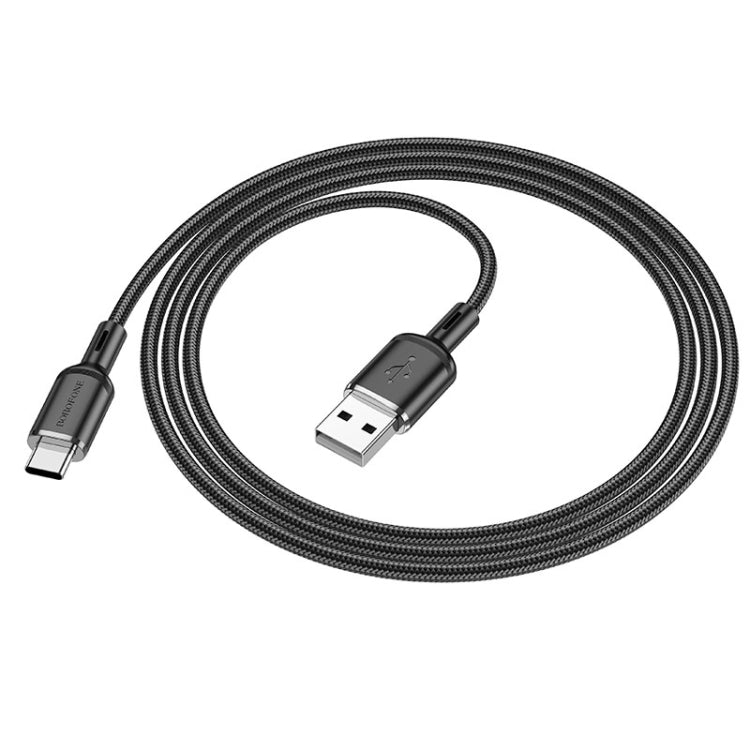 Borofone BX90 USB to Type-C Cyber 3A Charging Data Cable, Length:1m