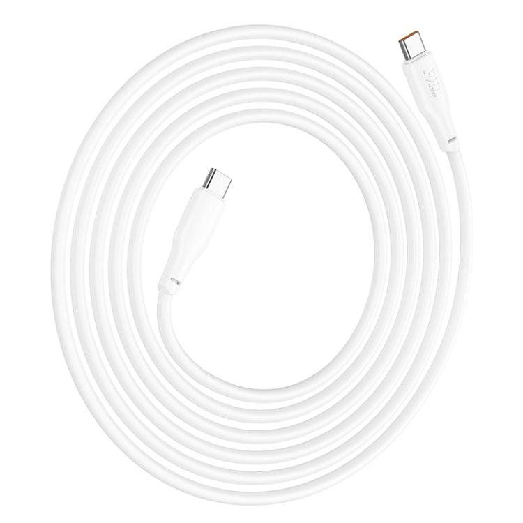 hoco X93 100W USB-C/Type-C to USB-C/Type-C Fast Charge Data Cable, Length:2m(White)