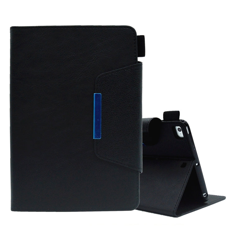 For iPad mini 5 / 4 / 3 / 2 / 1 Suede Cross Texture Magnetic Clasp Leather Tablet Case