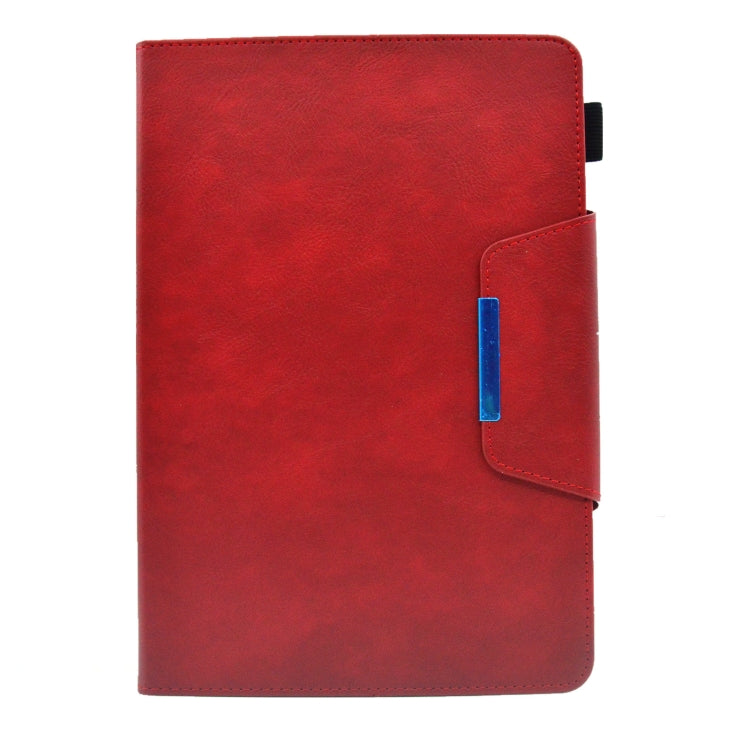 For 7 inch Suede Cross Texture Magnetic Clasp Leather Tablet Case