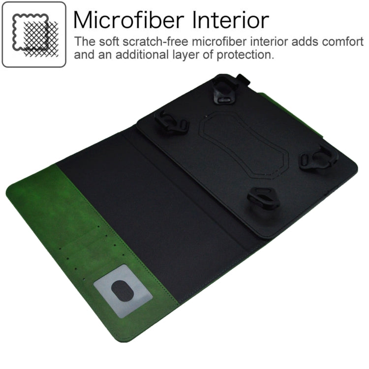 For 8 inch Suede Cross Texture Magnetic Clasp Leather Tablet Case