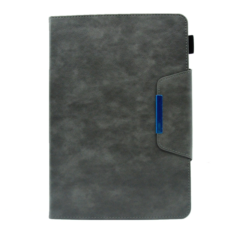 For 10 inch Suede Cross Texture Magnetic Clasp Leather Tablet Case