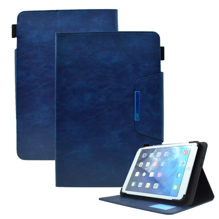For 10 inch Suede Cross Texture Magnetic Clasp Leather Tablet Case
