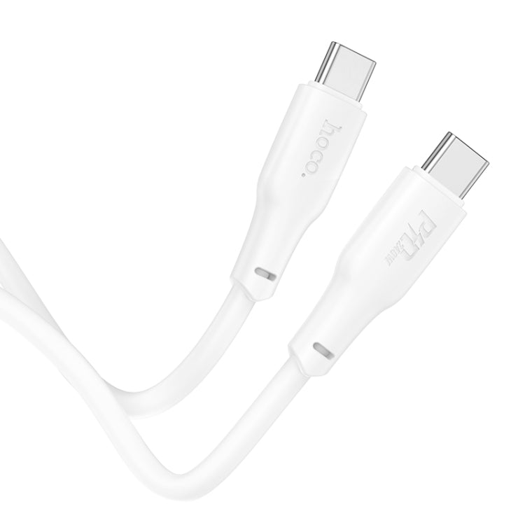 hoco X93 240W USB-C/Type-C to USB-C/Type-C Fast Charge Data Cable, Length:1m(White)
