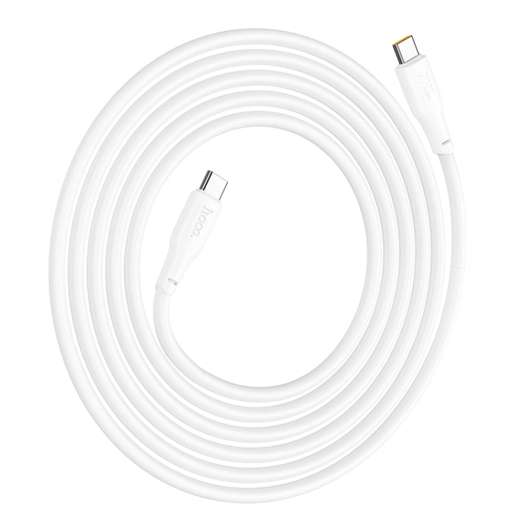 hoco X93 240W USB-C/Type-C to USB-C/Type-C Fast Charge Data Cable, Length:2m(White)