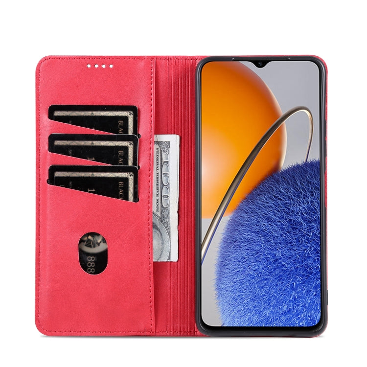 For Huawei nova Y61 AZNS Magnetic Calf Texture Flip Leather Phone Case