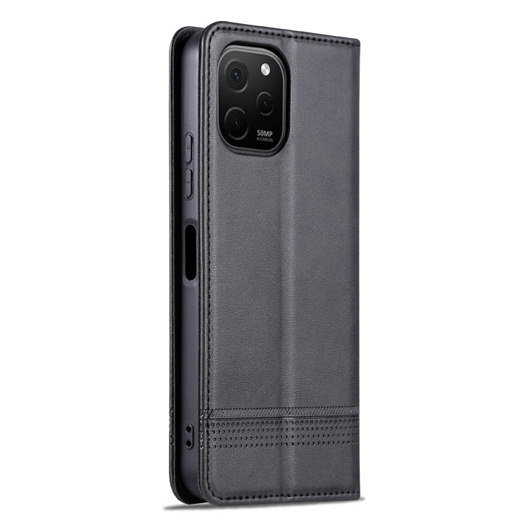 For Huawei nova Y61 AZNS Magnetic Calf Texture Flip Leather Phone Case