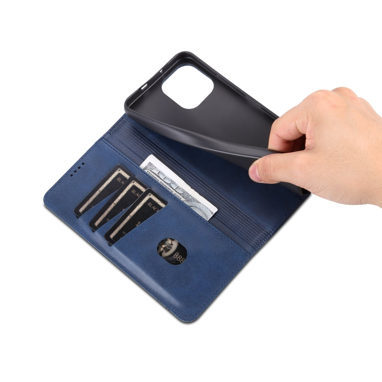 For Huawei nova Y61 AZNS Magnetic Calf Texture Flip Leather Phone Case