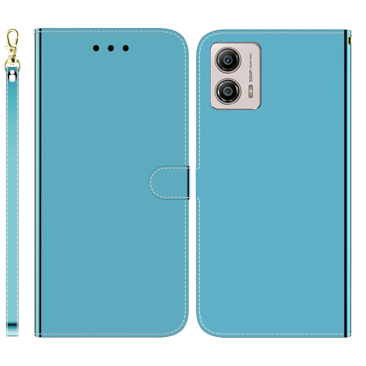 For Motorola Moto G13 / G23 / G53 Imitated Mirror Surface Horizontal Flip Leather Phone Case