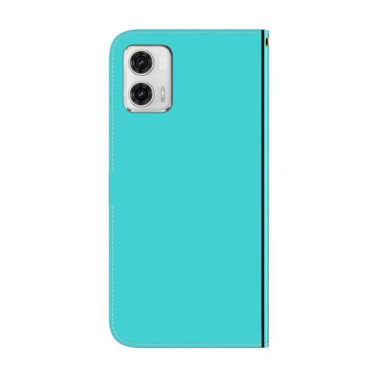 For Motorola Moto G73 Imitated Mirror Surface Horizontal Flip Leather Phone Case