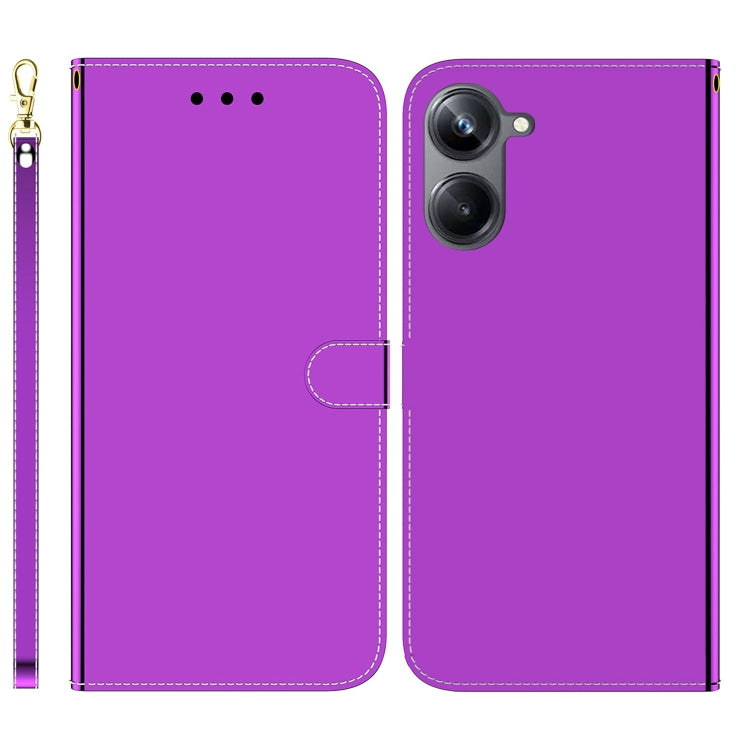 For Realme 10 Pro 5G Imitated Mirror Surface Horizontal Flip Leather Phone Case