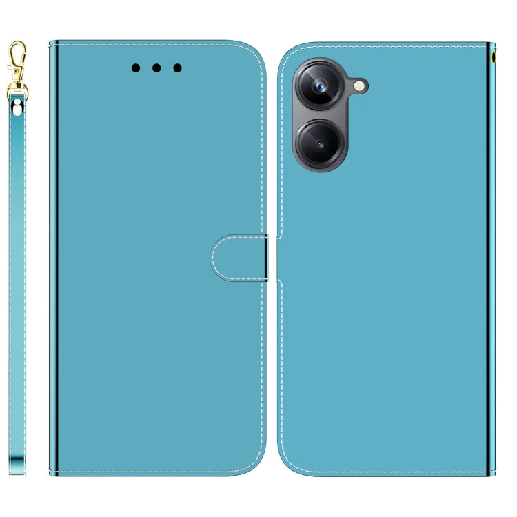 For Realme 10 Pro 5G Imitated Mirror Surface Horizontal Flip Leather Phone Case