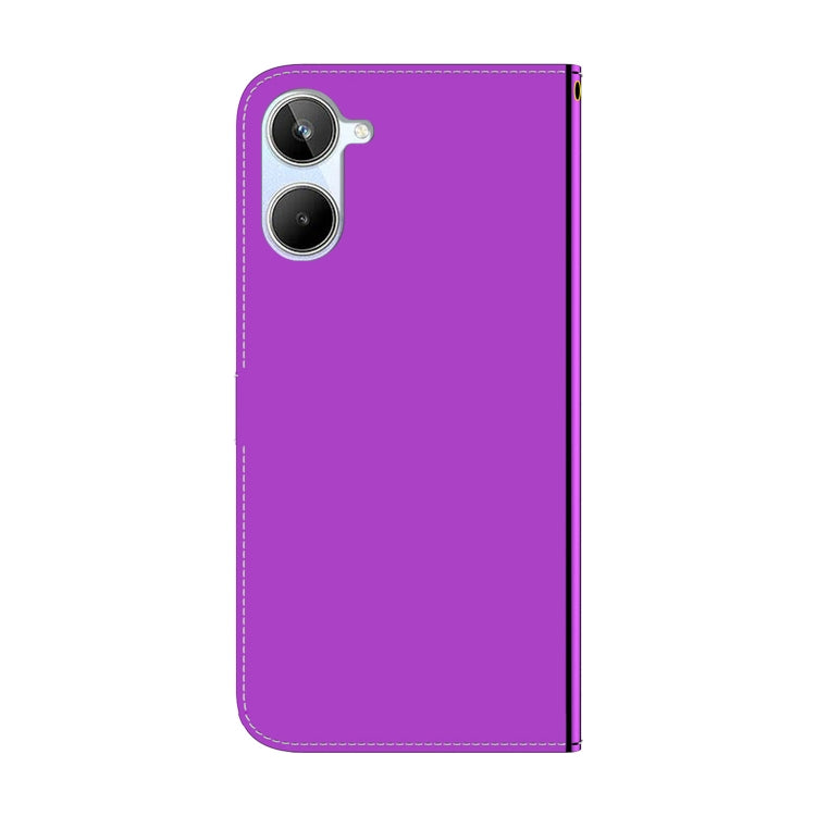 For Realme 10 4G Imitated Mirror Surface Horizontal Flip Leather Phone Case