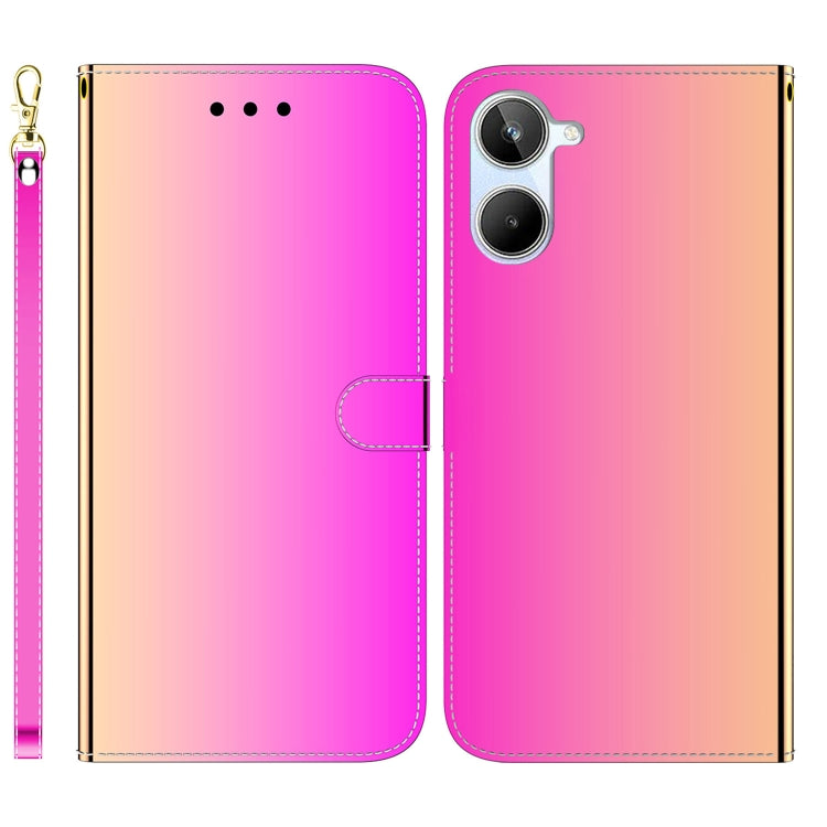 For Realme 10 4G Imitated Mirror Surface Horizontal Flip Leather Phone Case
