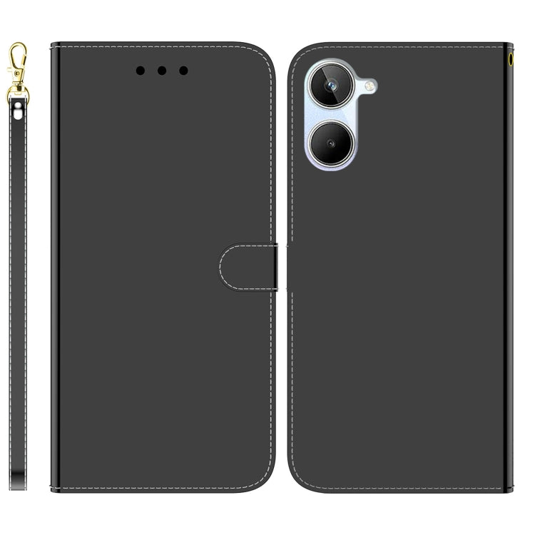 For Realme 10 4G Imitated Mirror Surface Horizontal Flip Leather Phone Case