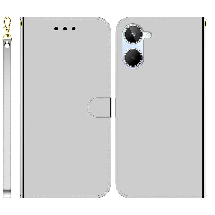 For Realme 10 4G Imitated Mirror Surface Horizontal Flip Leather Phone Case