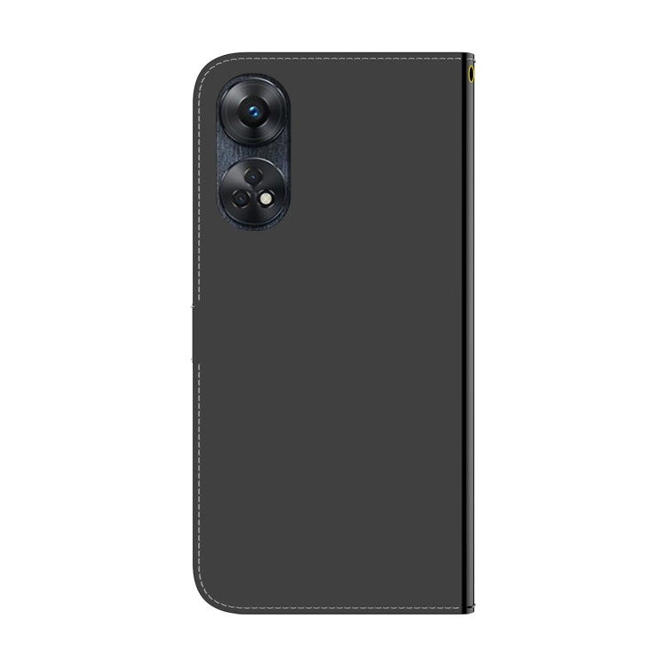 For OPPO Reno8 T 4G Imitated Mirror Surface Horizontal Flip Leather Phone Case