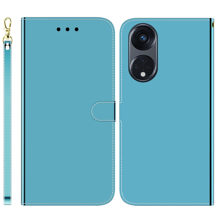 For OPPO Reno8 T 5G / A1 Pro 5G Imitated Mirror Surface Horizontal Flip Leather Phone Case
