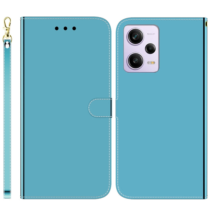 For Xiaomi Redmi Note 12 Pro 5G Imitated Mirror Surface Horizontal Flip Leather Phone Case
