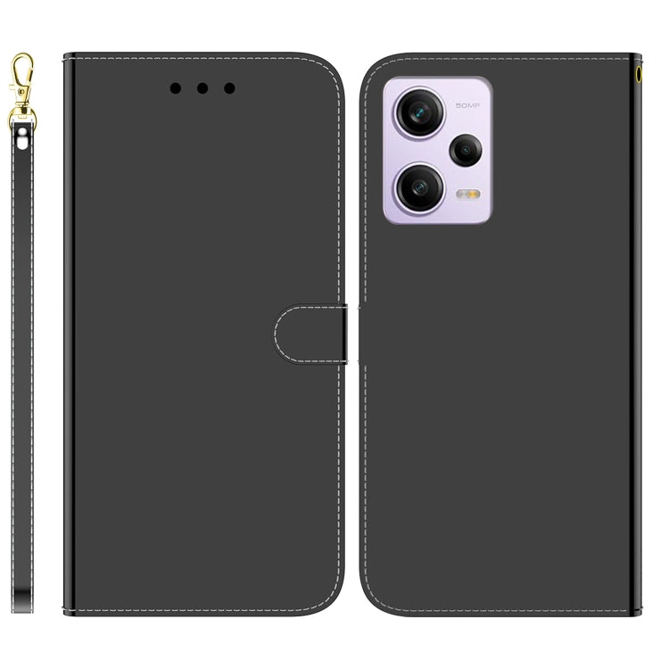For Xiaomi Redmi Note 12 Pro 5G Imitated Mirror Surface Horizontal Flip Leather Phone Case