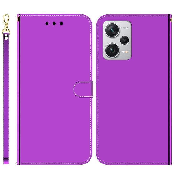For Xiaomi Redmi Note 12 Pro+ Imitated Mirror Surface Horizontal Flip Leather Phone Case