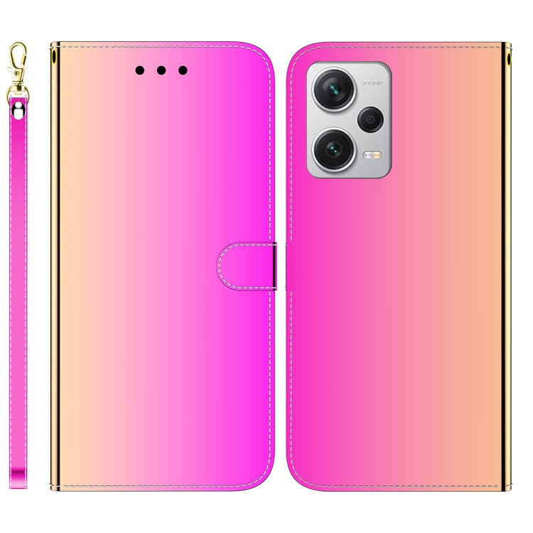 For Xiaomi Redmi Note 12 Pro+ Imitated Mirror Surface Horizontal Flip Leather Phone Case