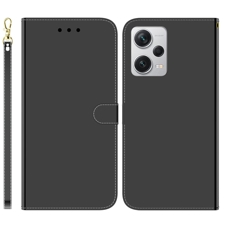 For Xiaomi Redmi Note 12 Pro+ Imitated Mirror Surface Horizontal Flip Leather Phone Case