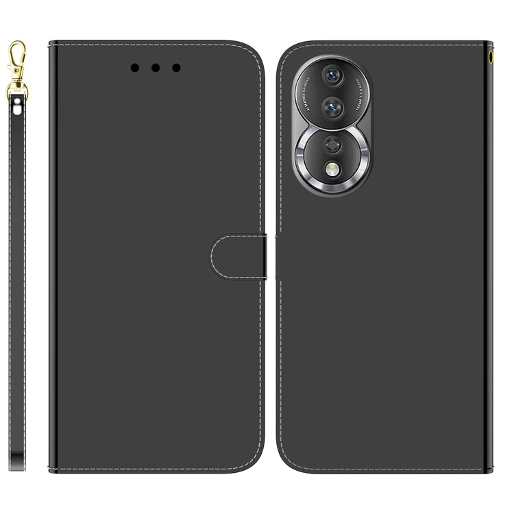 For Honor 80 Imitated Mirror Surface Horizontal Flip Leather Phone Case