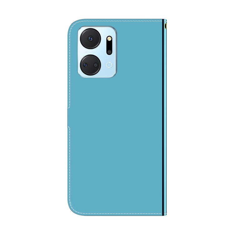For Honor X7A Imitated Mirror Surface Horizontal Flip Leather Phone Case